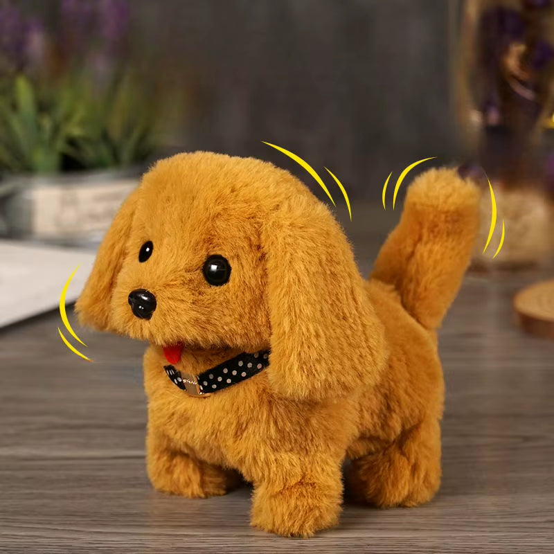 Automatic Moving Plush Dog Toy - Vibrating Action