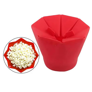 Foldable Silicone Popcorn Bowl for Microwave