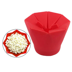 Foldable Silicone Popcorn Bowl for Microwave