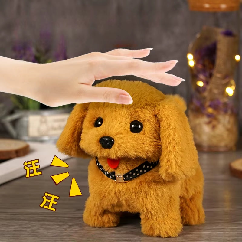 Automatic Moving Plush Dog Toy - Vibrating Action