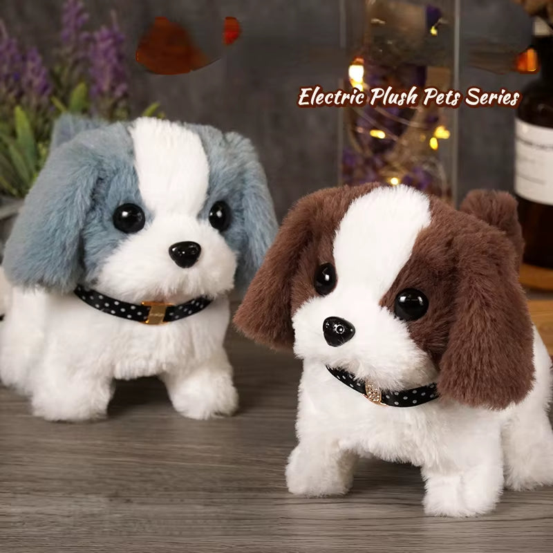 Automatic Moving Plush Dog Toy - Vibrating Action