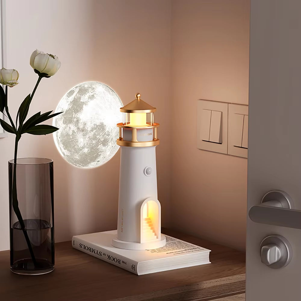 Lighthouse Moon Projection Light with Bluetooth Music