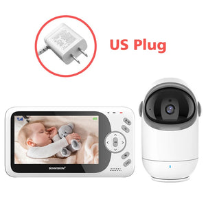 4.3" Video Baby Monitor with Pan Tilt Camera, 2.4G Wireless, Two-Way Audio, Night Vision Security Camera - VB801