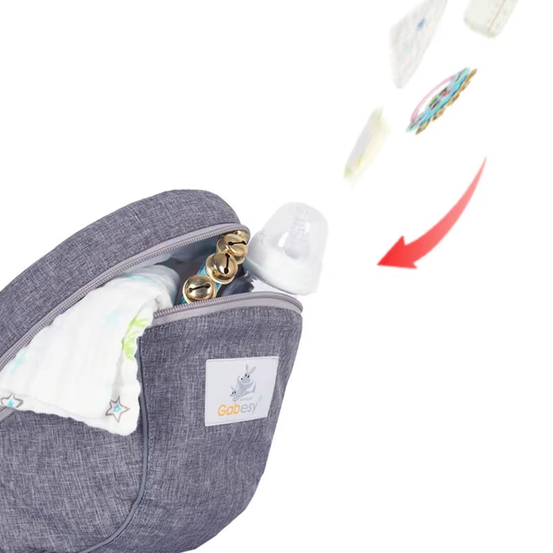 Ergonomic Baby Carrier with Hip Seat Front-Facing Design 