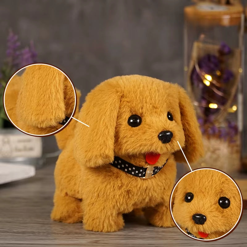 Automatic Moving Plush Dog Toy - Vibrating Action