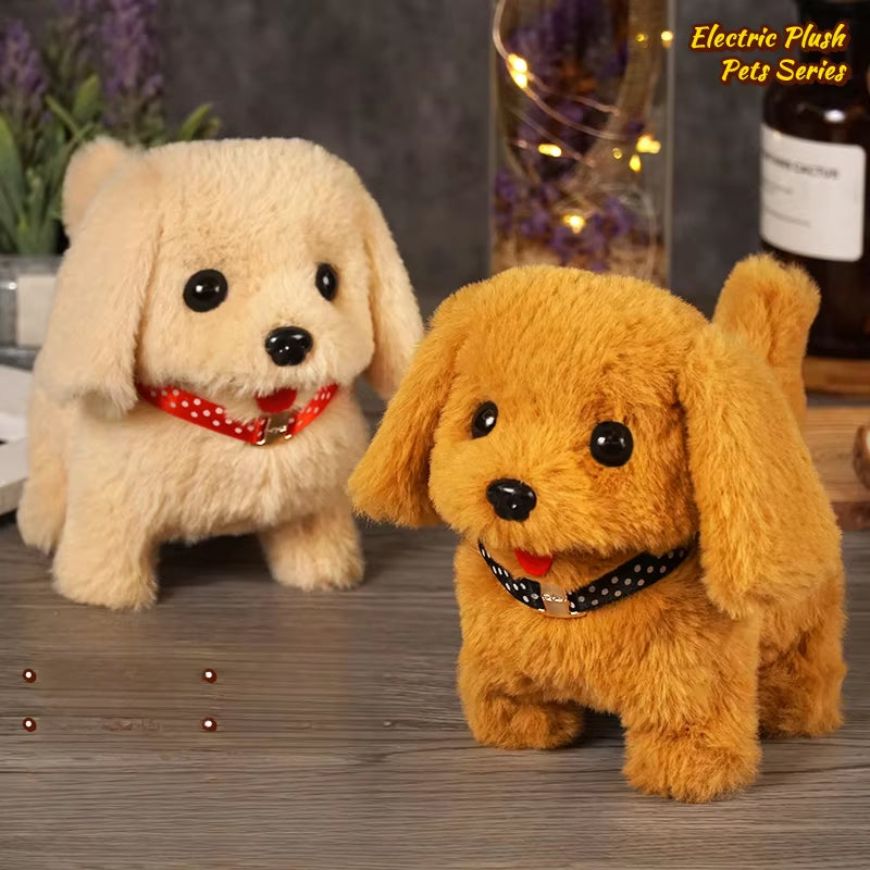 Automatic Moving Plush Dog Toy - Vibrating Action