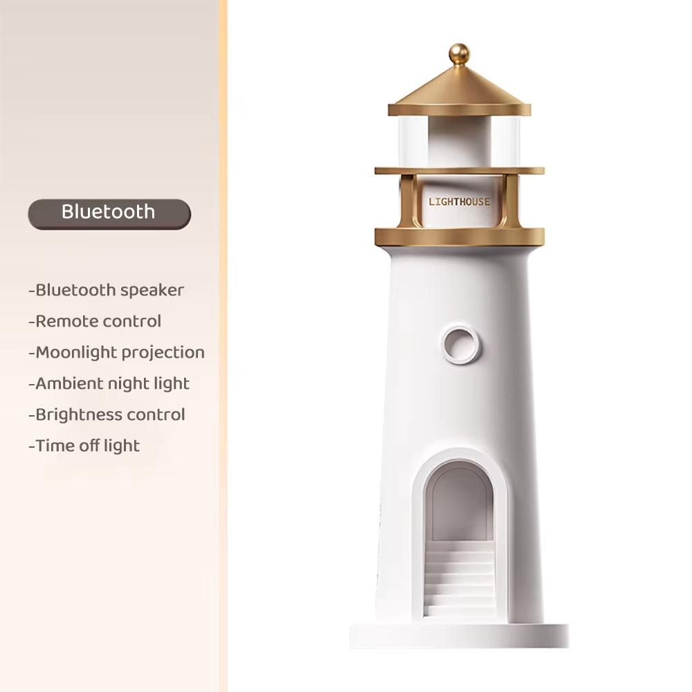 Lighthouse Moon Projection Light with Bluetooth Music